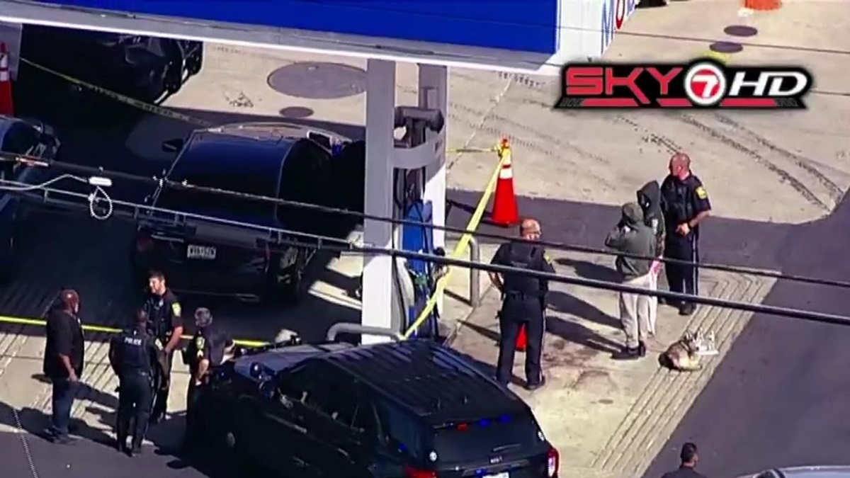 Police investigate crime scene at Randolph gas station Boston News