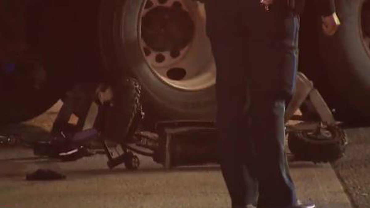 Emergency crews respond to crash between box truck, electric scooter in