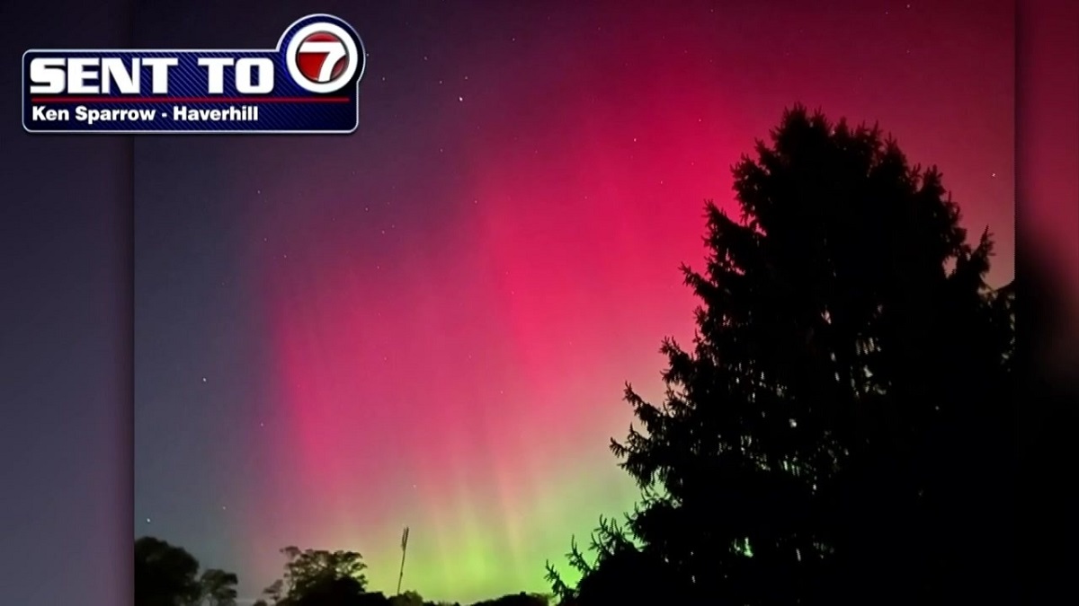 Northern lights dazzle over New England during solar storm Boston