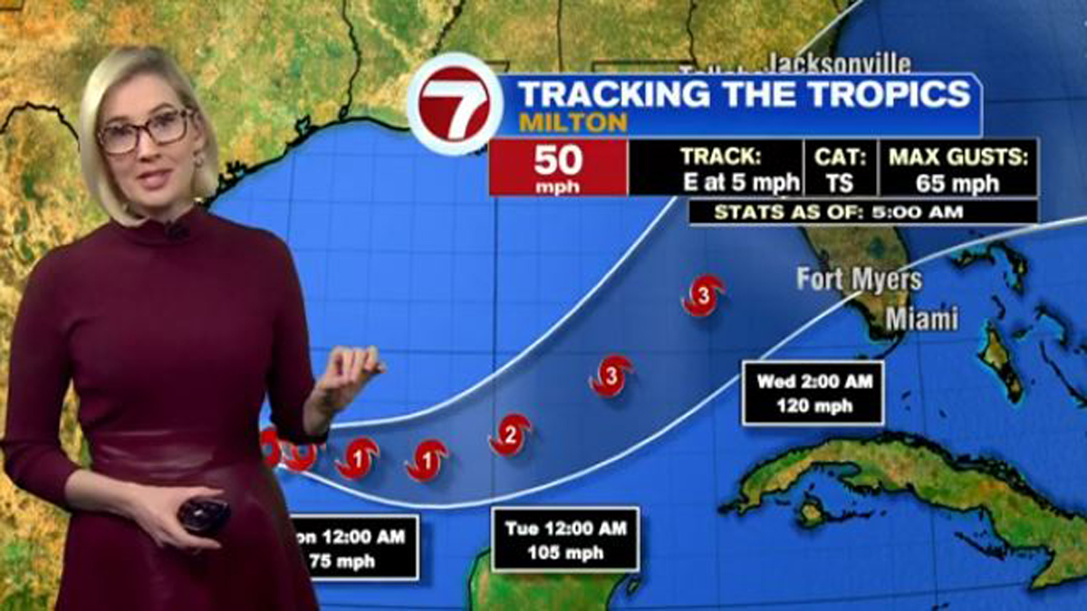 Tropical Storm Milton forms in Gulf of Mexico and could intensify to