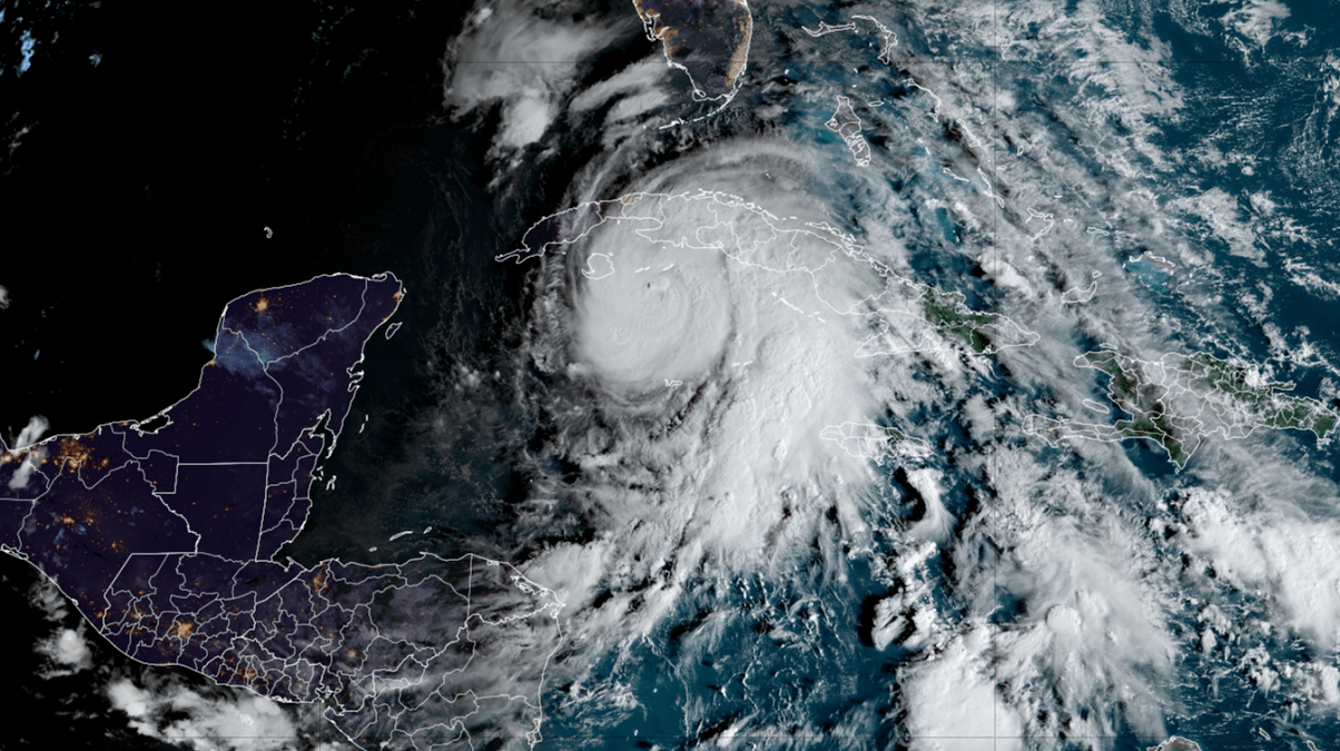 Hurricane Rafael heads west out of Cuba as a Category 2 storm after