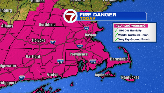 Mild and breezy weekend, high fire danger today - Boston News, Weather ...