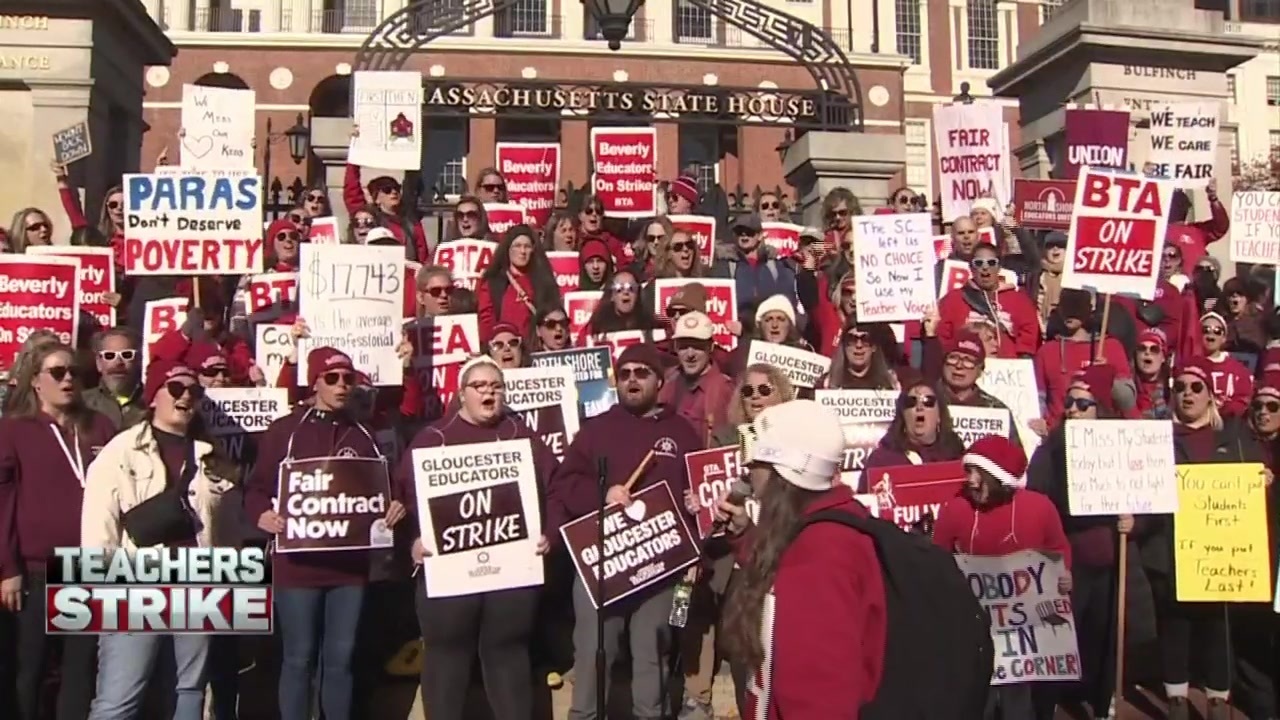 Striking Educators From Beverly, Gloucester And Marblehead Rally On ...