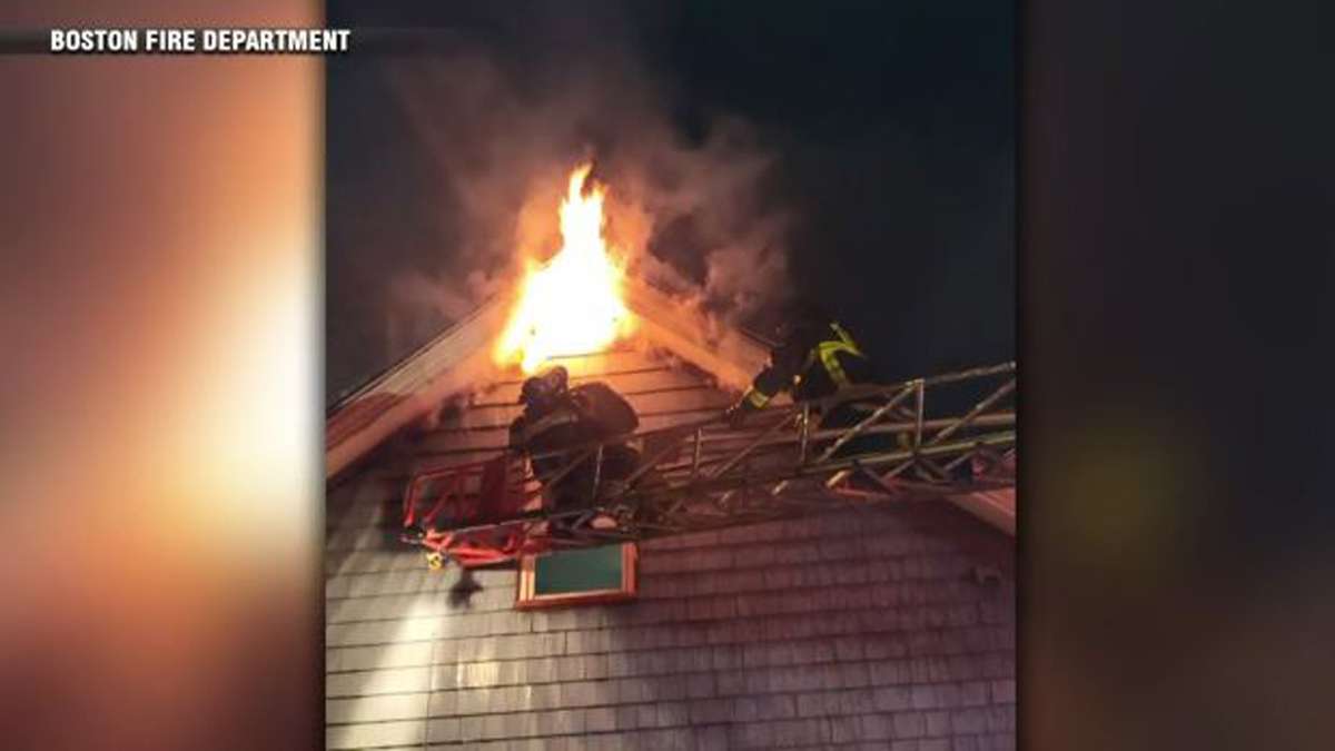 6 displaced after fire blazes through home in Roslindale - Boston News ...