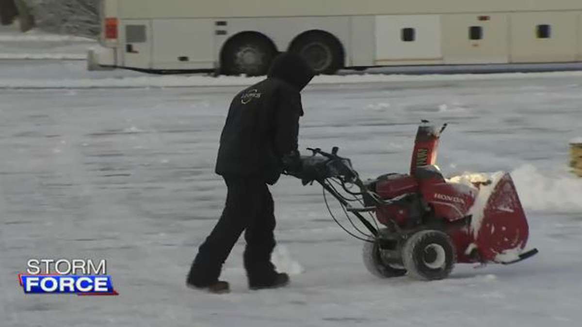 Crews working to clear roads after several inches of snow fell in ...
