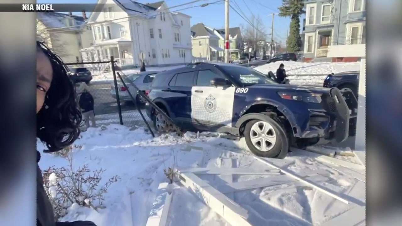 4 hospitalized in crash involving Brockton police cruiser - Boston News ...