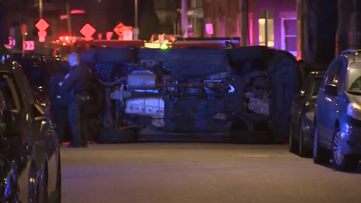 Crews respond to rollover crash in Dorchester Boston News, Weather