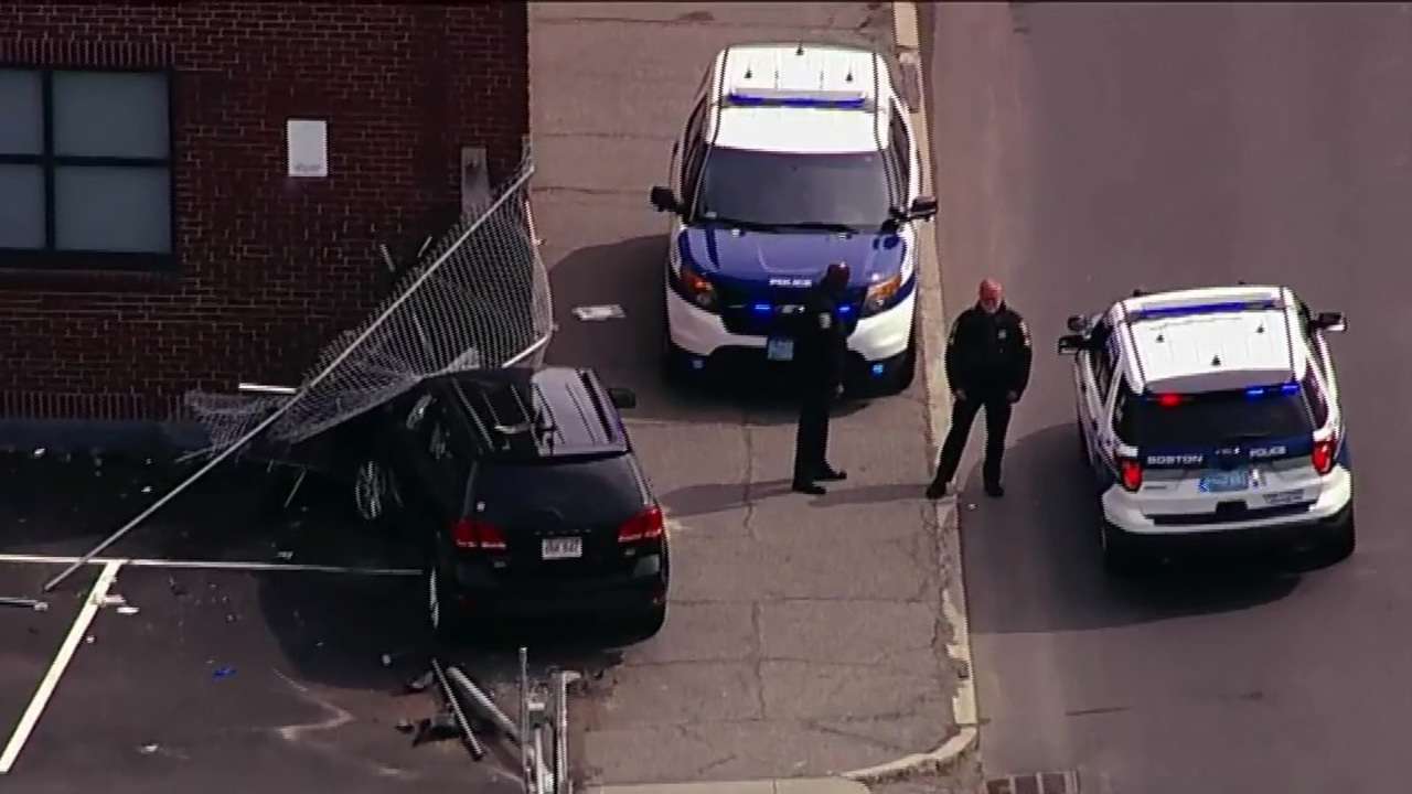 Driver taken to hospital after car hits Boston building - Boston News ...