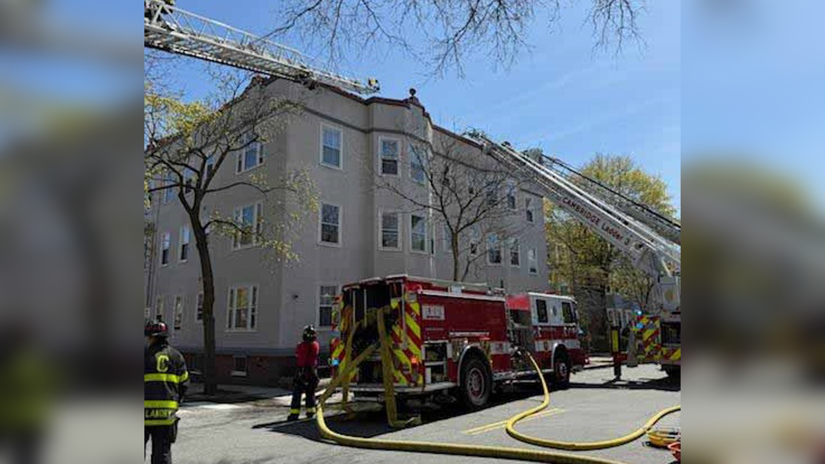 Crews battle fire at Cambridge apartment building - Boston News ...
