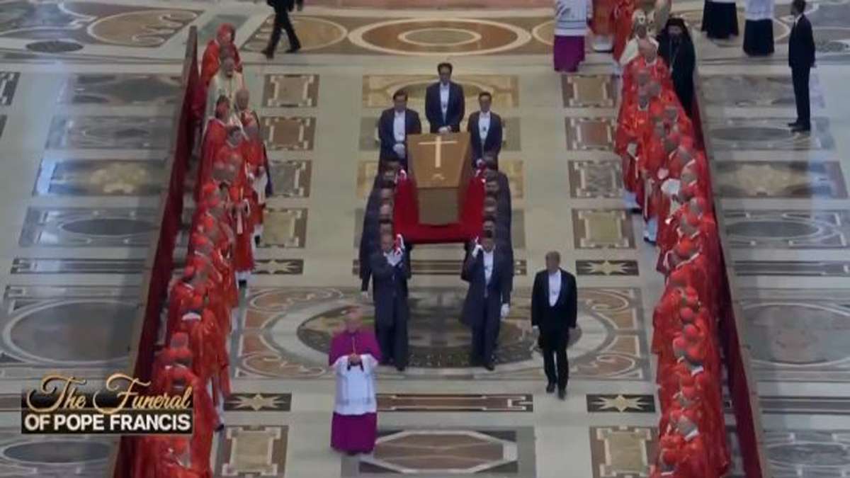 The Pope Rode Mighty and meek say farewell to Pope Francis during Vatican funeral and ...