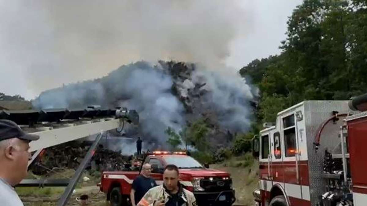 Crews battle large brush fire in Leominster - Boston News, Weather ...