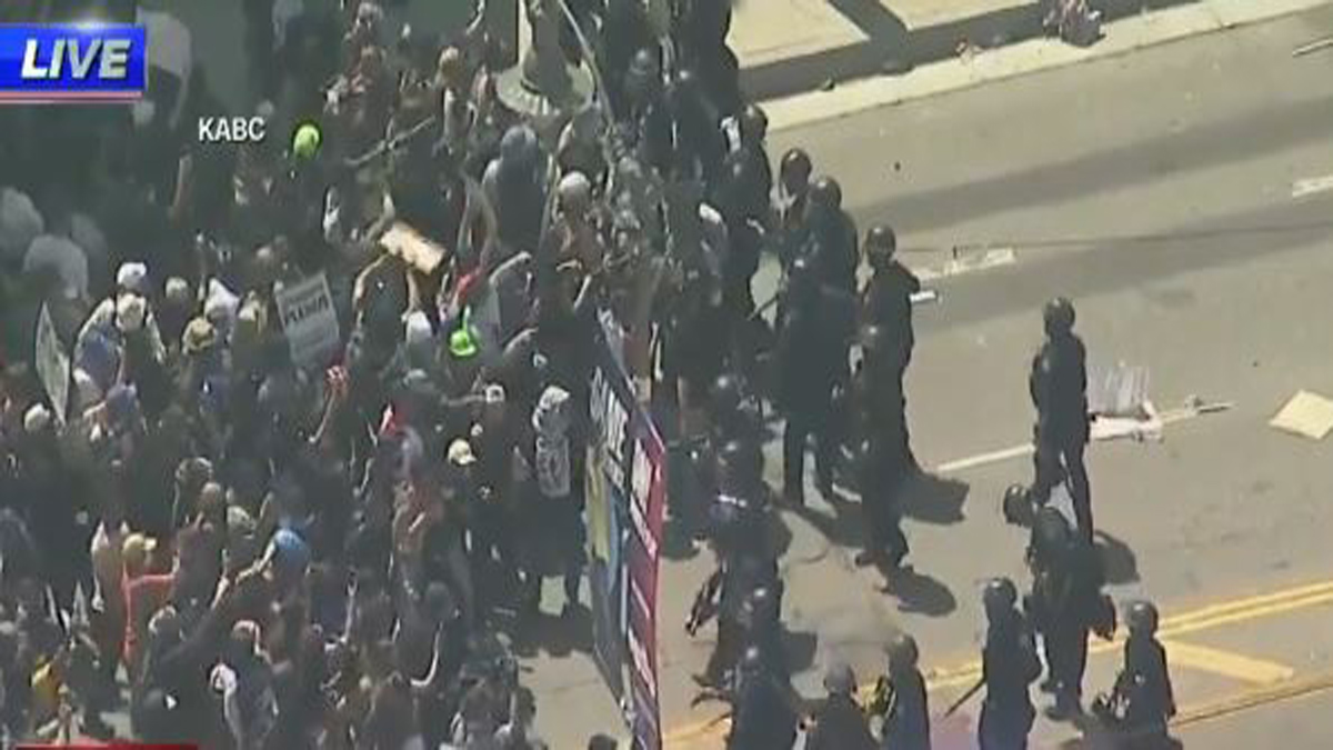 National Guard faces off with protesters hours after arriving in Los Angeles on Trump’s orders - Boston News, Weather, Sports | WHDH 7News