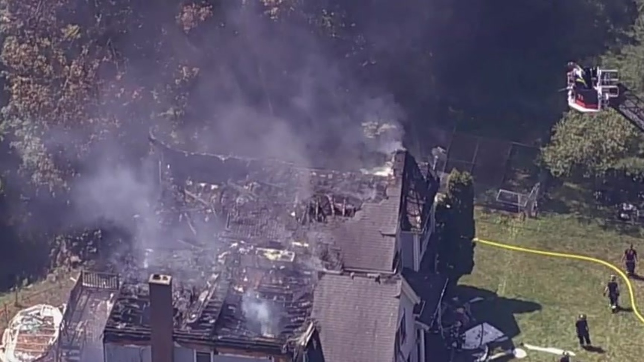Firefighters battle flames at home in Norfolk - Boston News, Weather, Sports | WHDH 7News