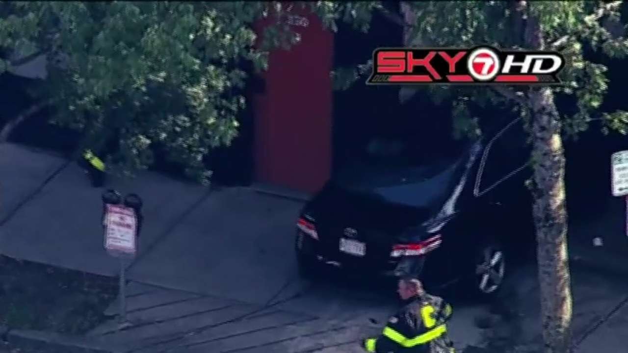 Car crashes into Cambridge building - Boston News, Weather, Sports ...