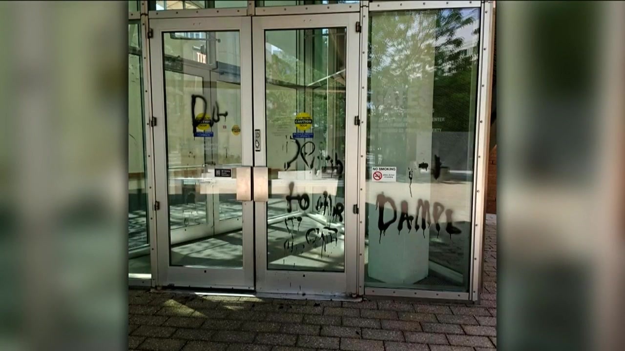 MIT building graffitied with anti-Israel message, local and federal officials investigating