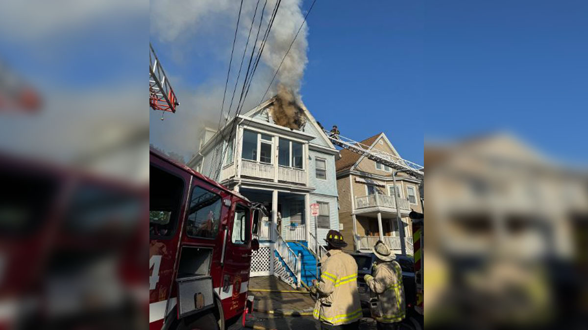 Firefighters battle 3-alarm blaze that scorched home in Dorchester ...