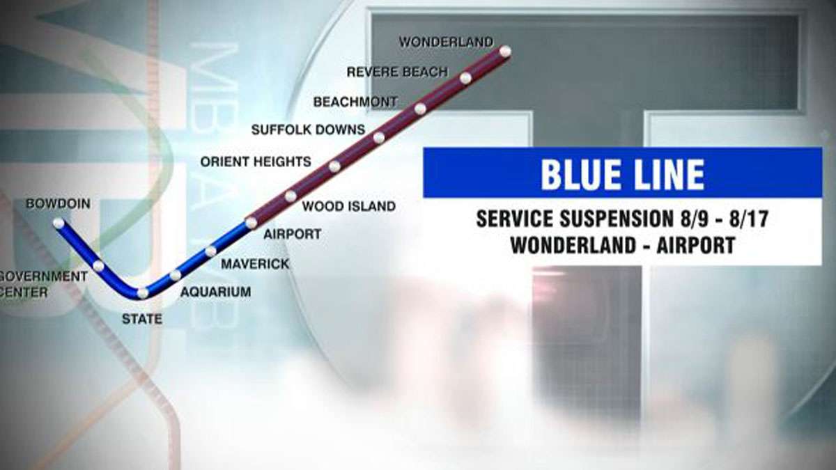 Blue Line service suspended between Airport, Wonderland through Aug. 17 ...