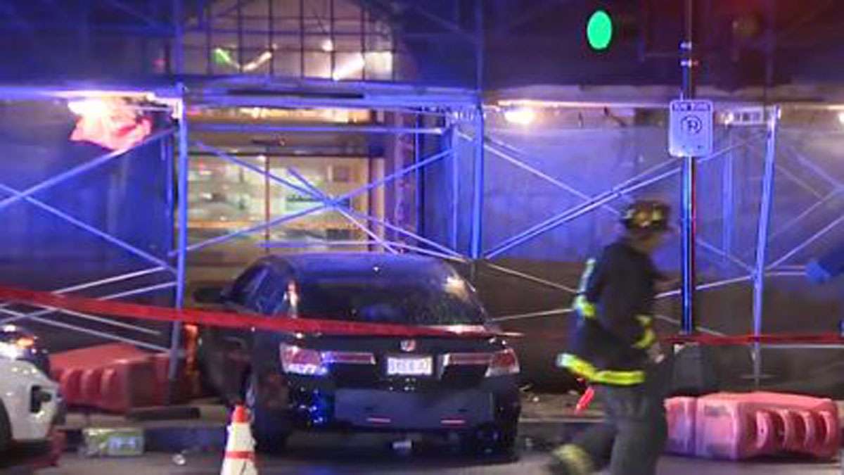 Driver slams into building in the Back Bay - Boston News, Weather ...