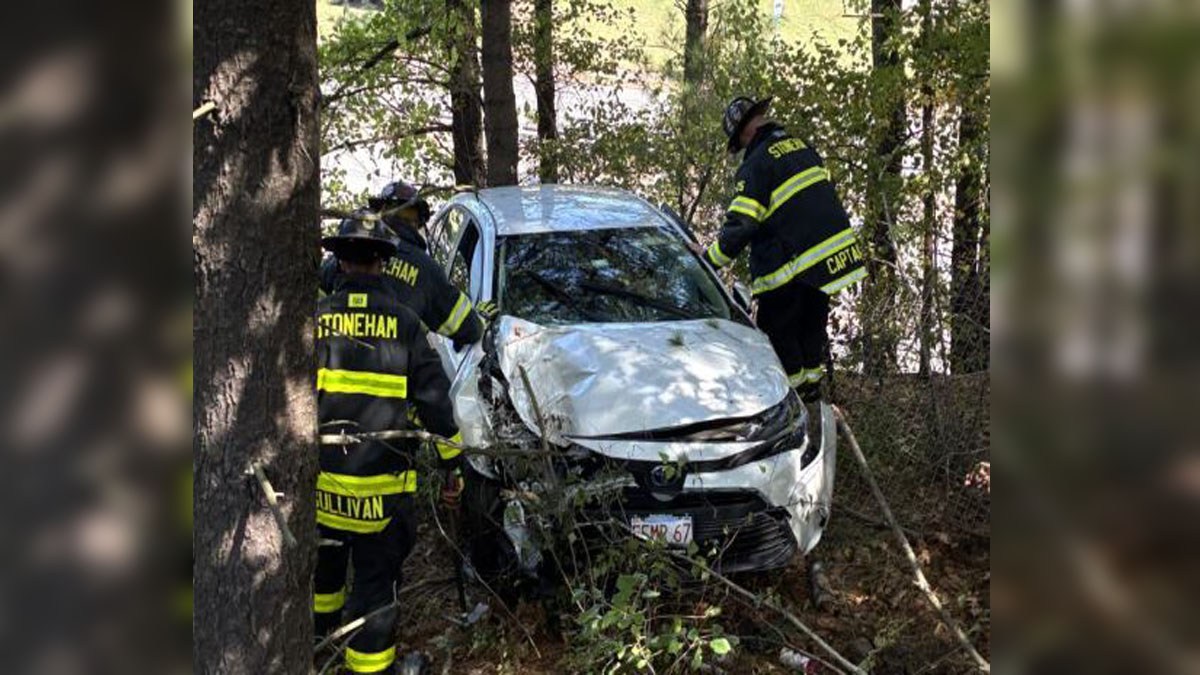 Emergency crews assist elderly driver who became trapped after crash in ...