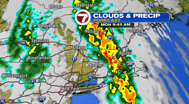 Heavy rain, gusty winds ahead for Monday morning - Boston News, Weather ...