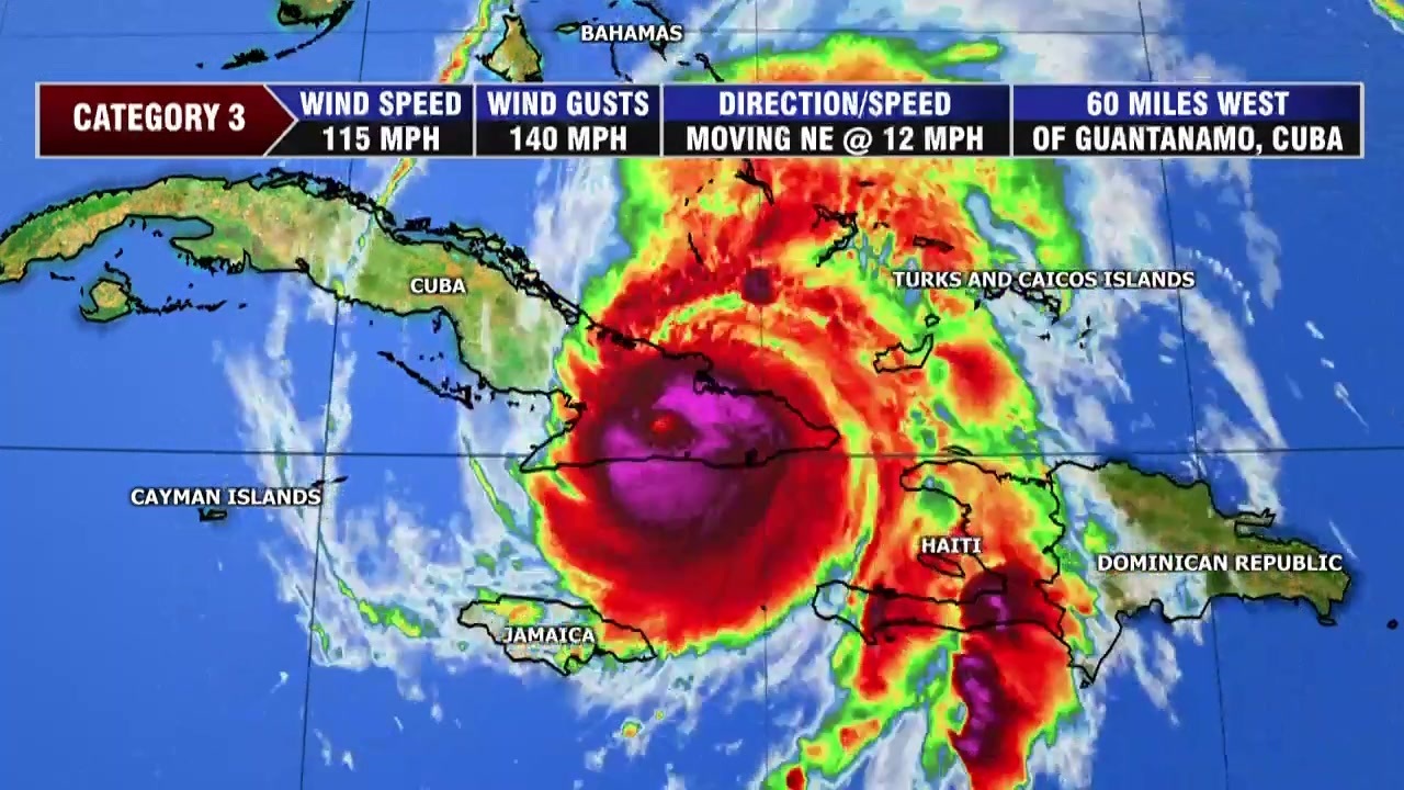 Hurricane Melissa weakens as it churns across Cuba as a Category 2 storm