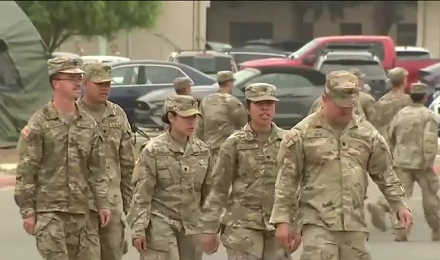 With no end in sight to their deployment, National Guard troops roam ...