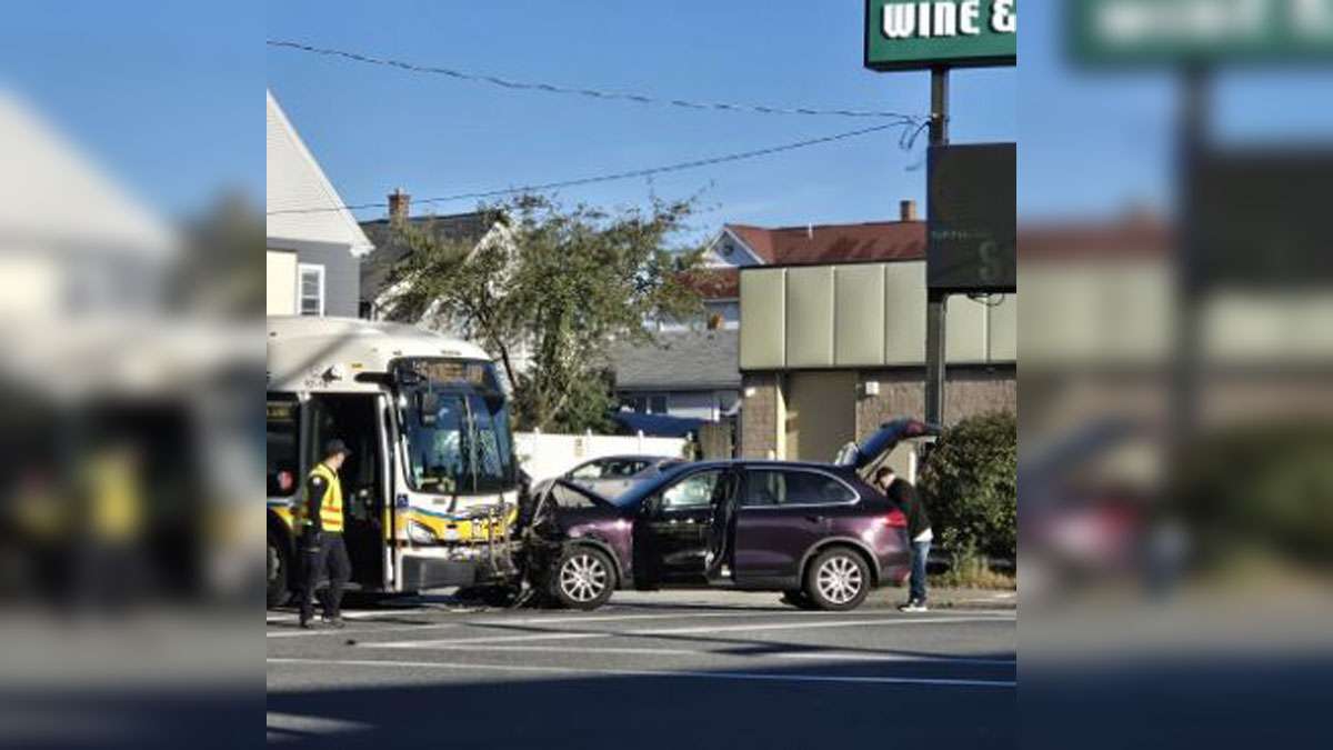No injuries after crash involving MBTA bus in Revere - Boston News ...