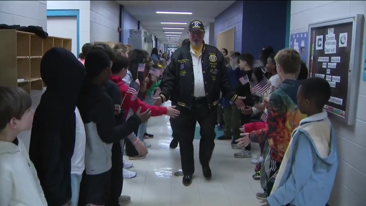 Canton elementary students honor local veterans with special showcase