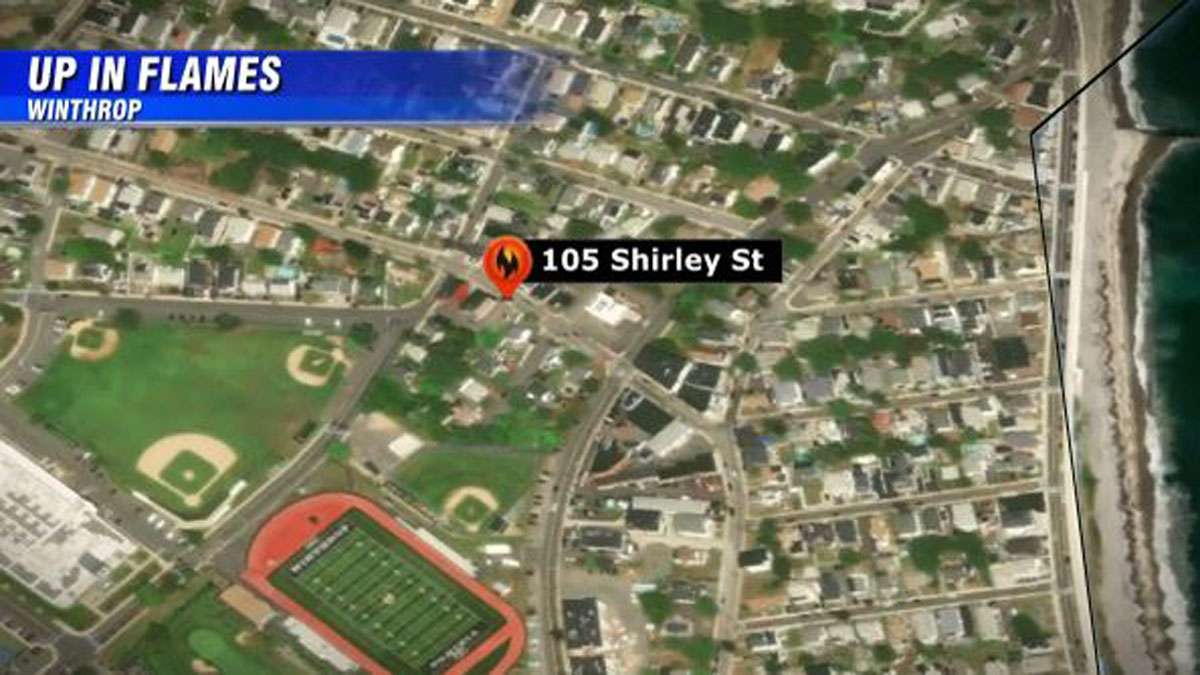 Fast-moving fire leaves 10 displaced in Winthrop - Boston News, Weather ...