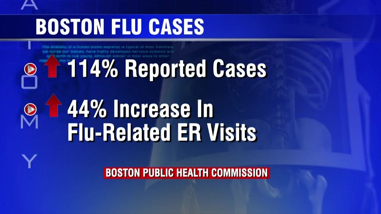 Boston sees early rise in reported flu cases
