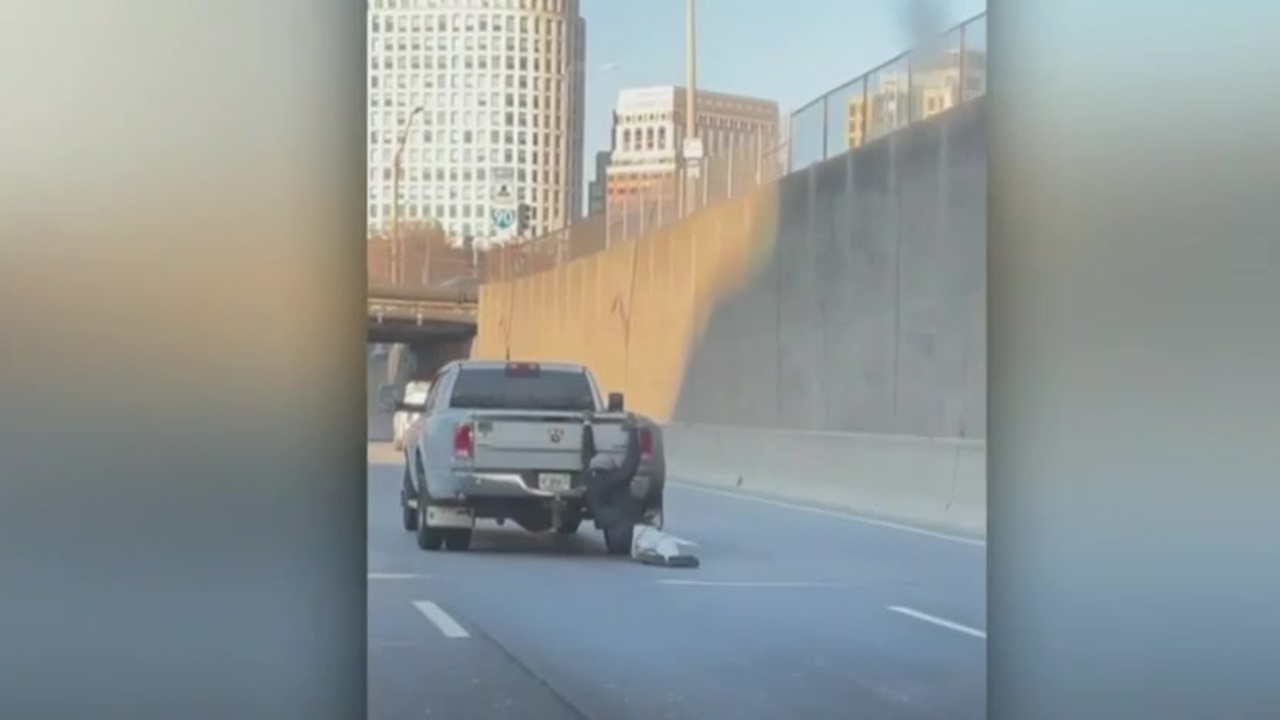 State police: Man having mental health crisis holds on to back of truck on Mass Pike