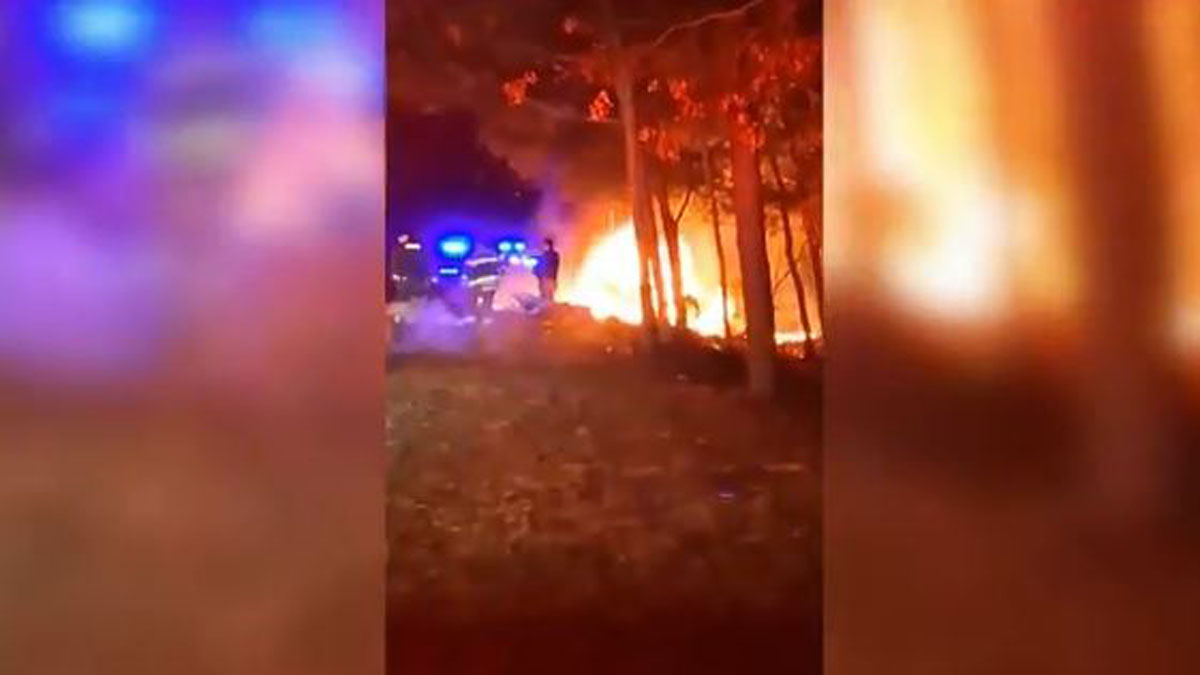 Bystander pulls seriously injured driver from fiery crash in Falmouth