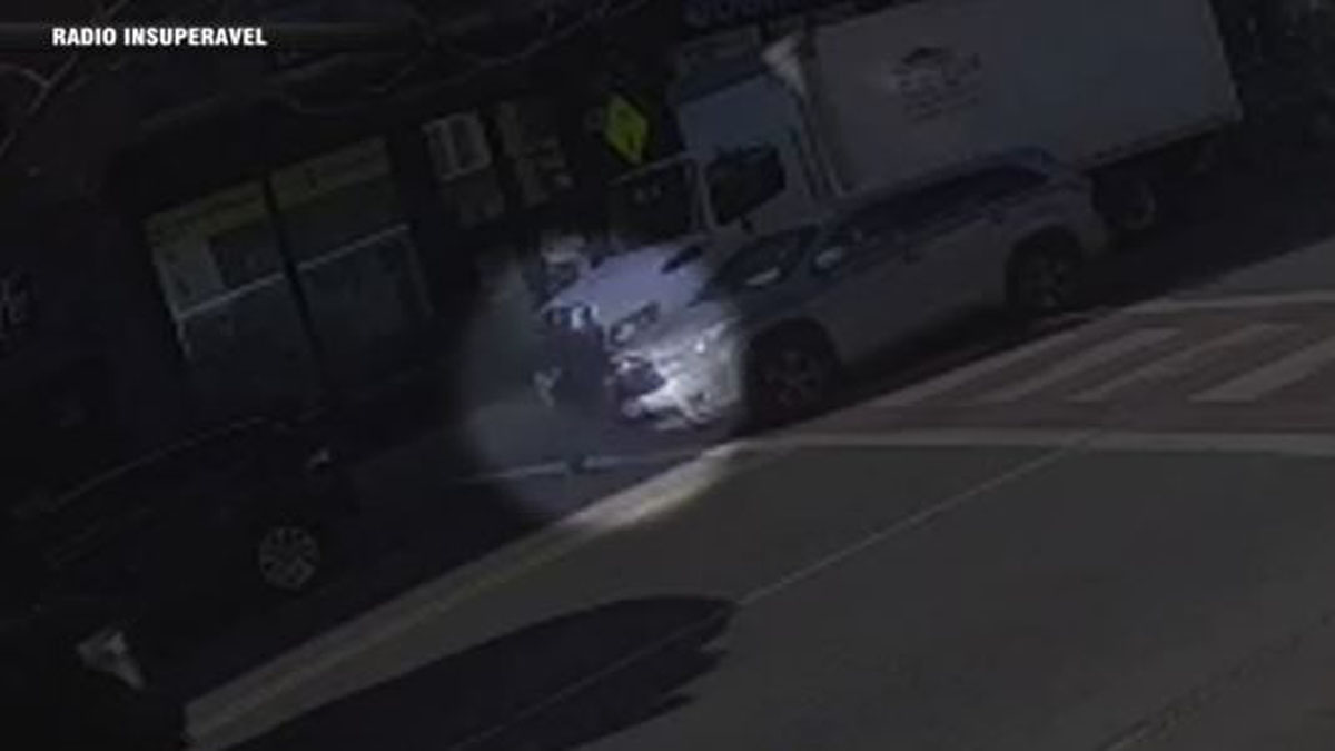 Surveillance video shows pedestrian struck by SUV in Framingham