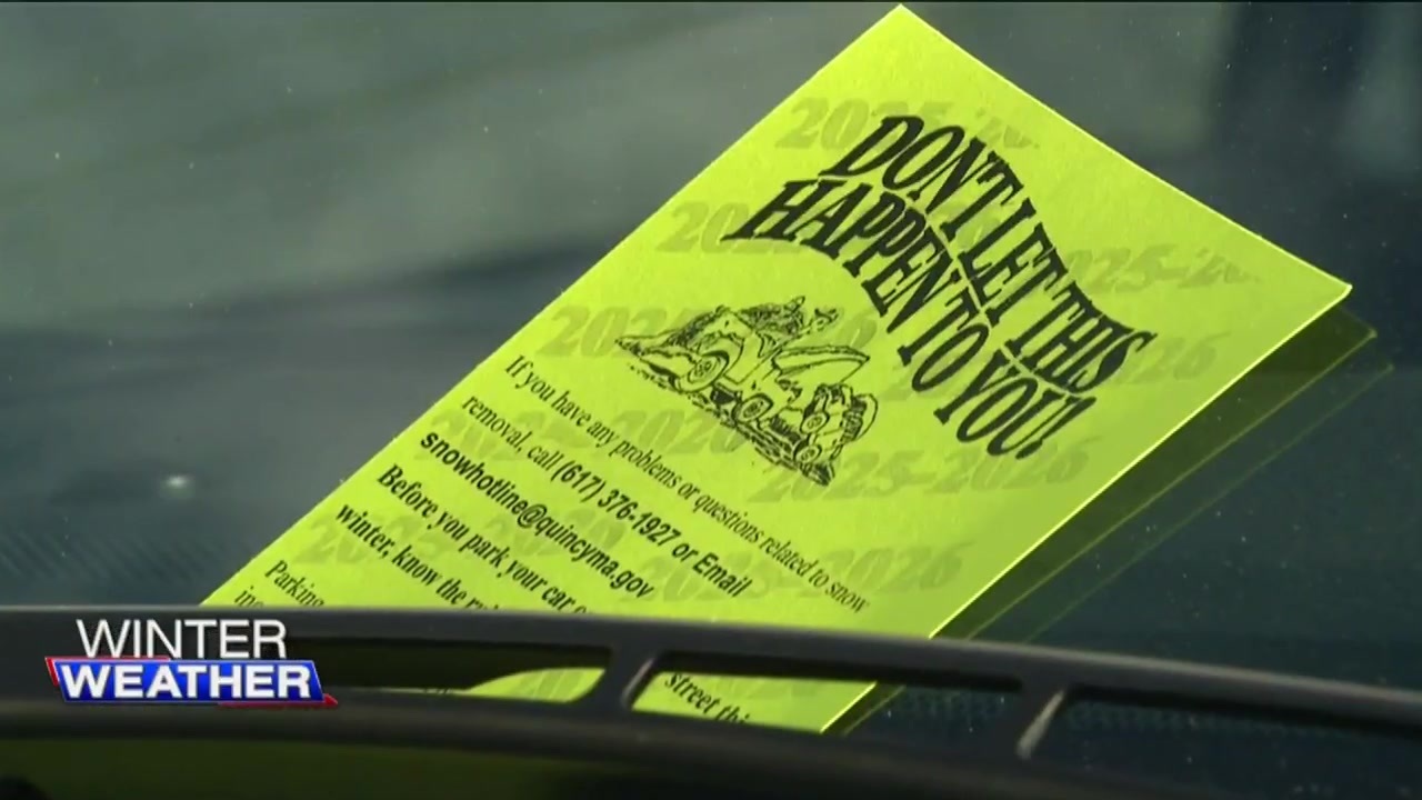 Quincy DPW says it puts ‘fake tickets on cars’ to discourage street parking during winter storm