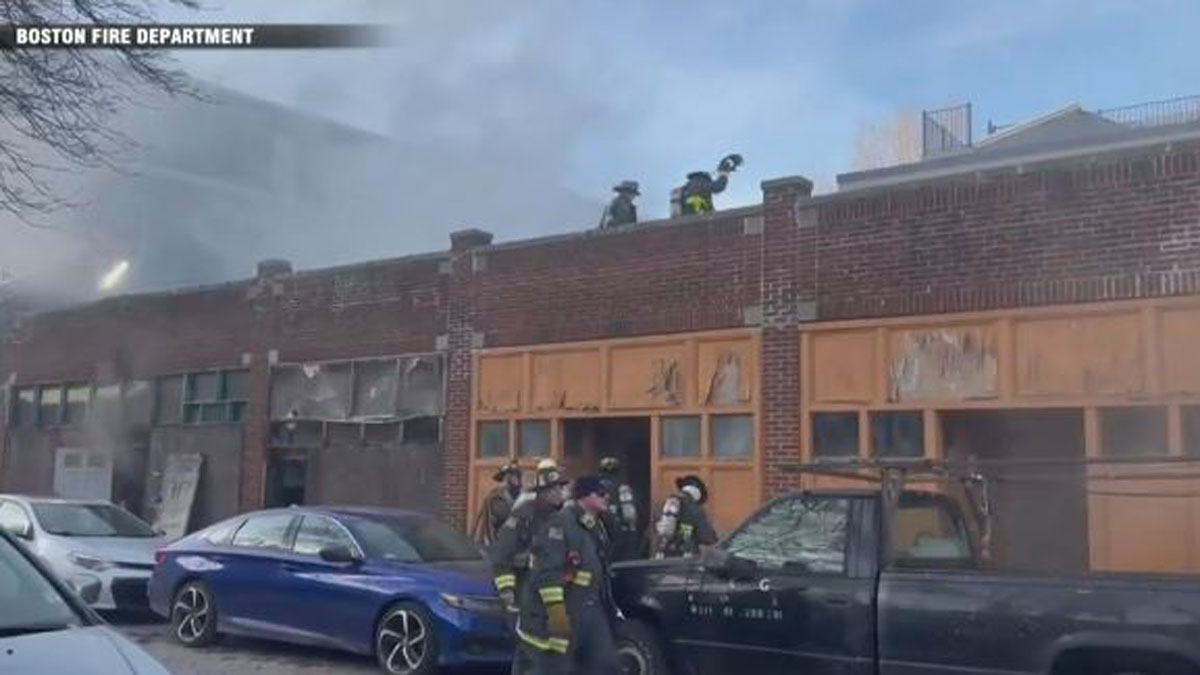 Fire crews brave frigid conditions while battling South Boston blaze