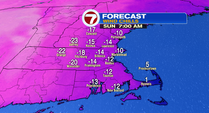 Snow chances, bitter cold wind chills ahead this weekend - Boston News ...
