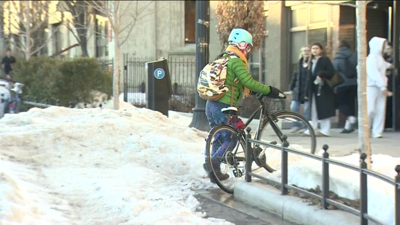 ‘Annoying and unsafe’: Boston cyclists frustrated over lack of bike lane snow removal