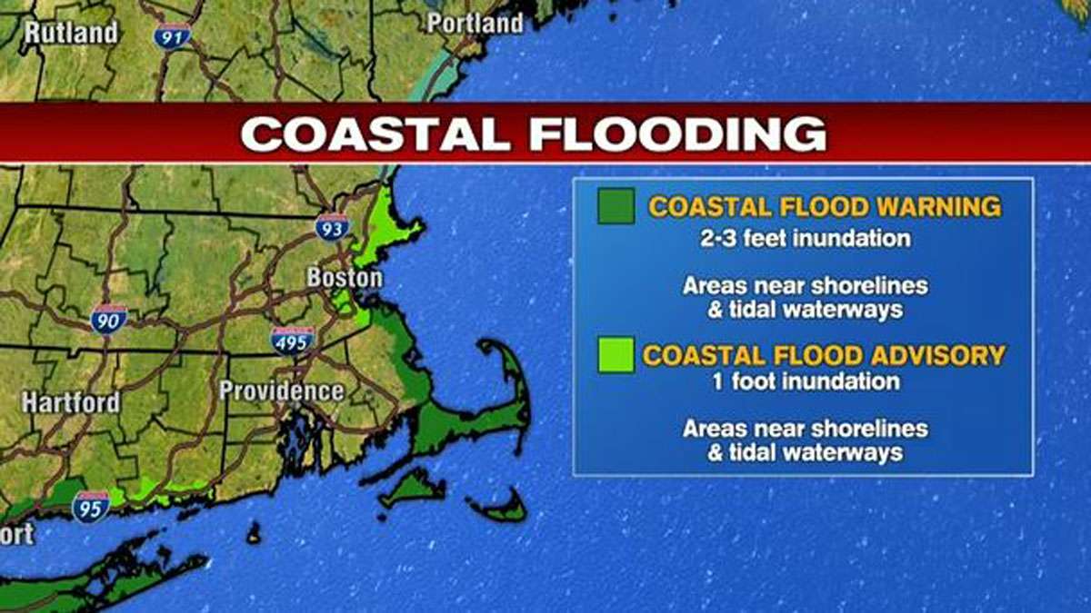 Flood warning issued as nor’easter set to lash coastal communities ...