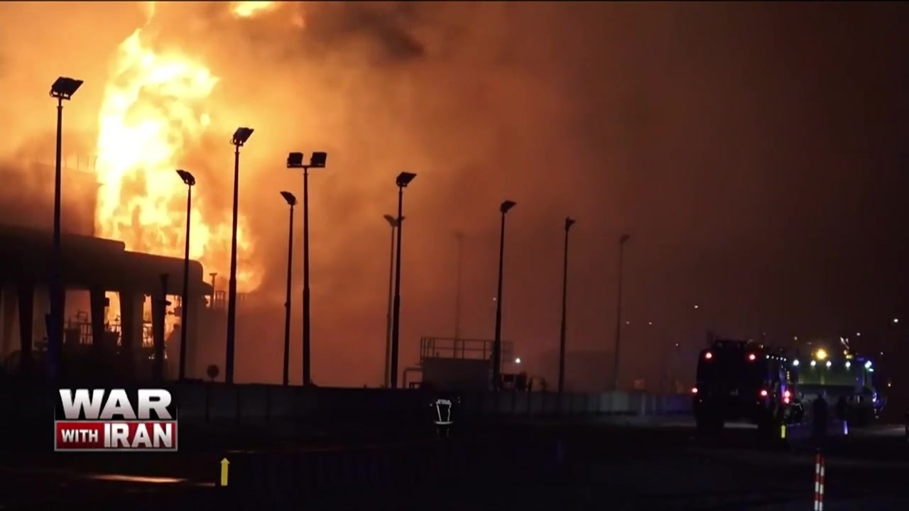 Iran hits Kuwaiti oil refinery and explosions boom over Tehran from Israeli attack