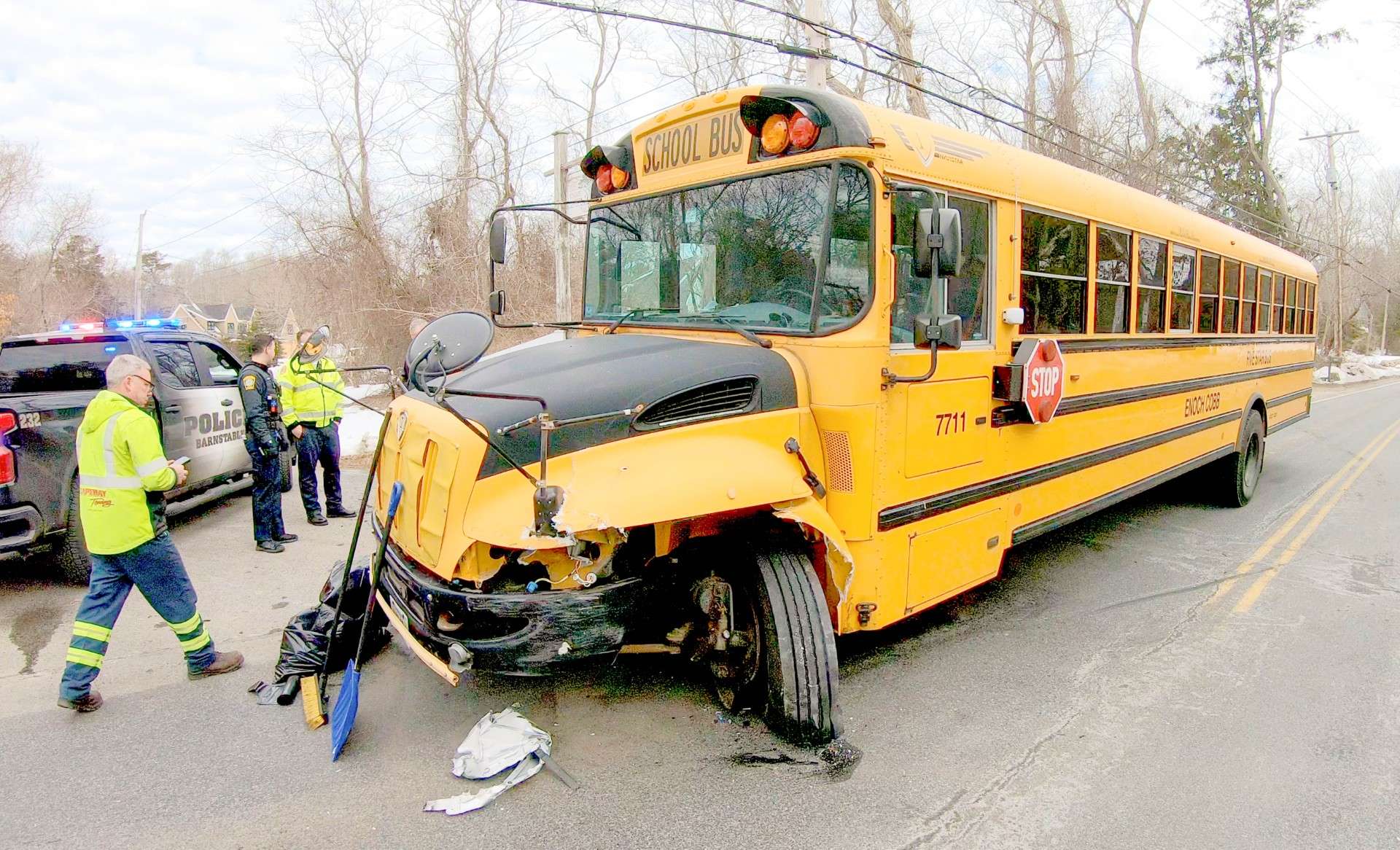 Crews respond to school bus crash in Centerville - Boston News, Weather ...