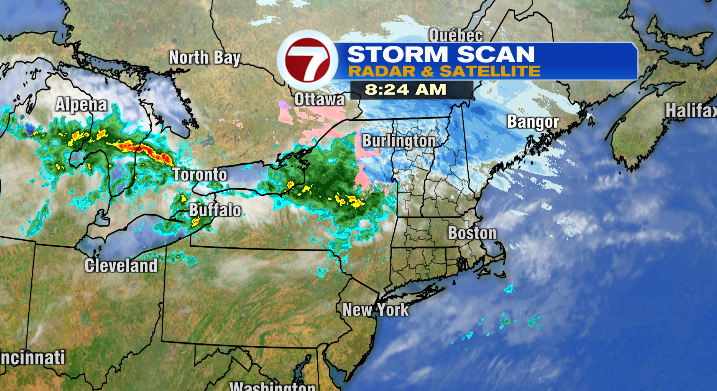 Rounds of rain, and just a little snow