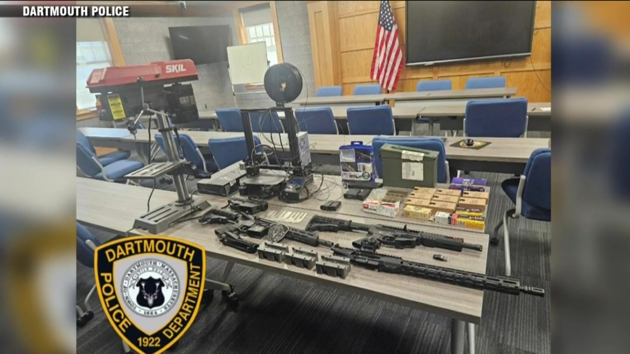 Dartmouth man arrested, accused of having ghost guns and 3D printer to make them