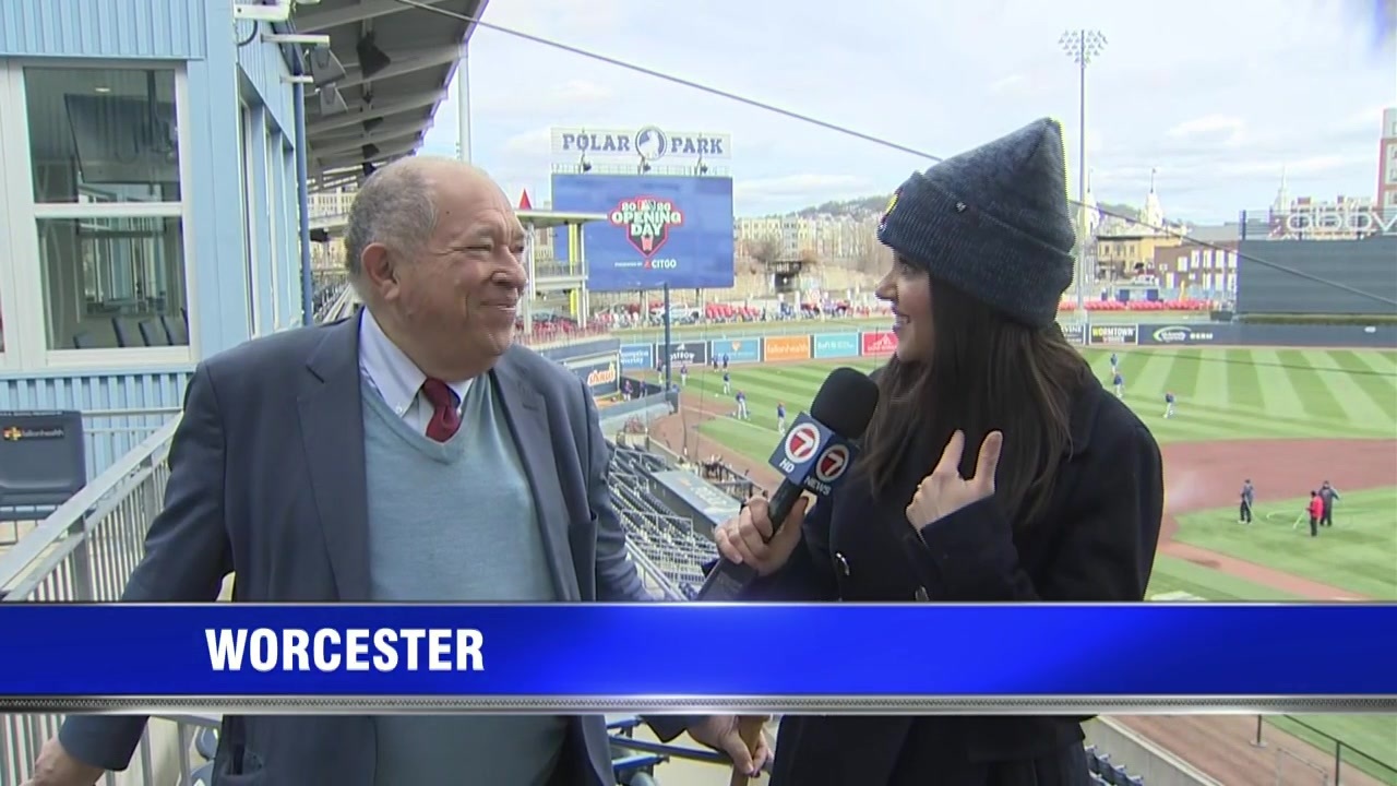 WATCH: Meteorologist Kristina Shalhoup interviews WooSox president ahead of opening day