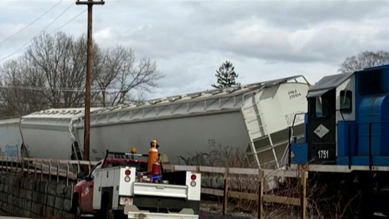 Freight train derails in Ware