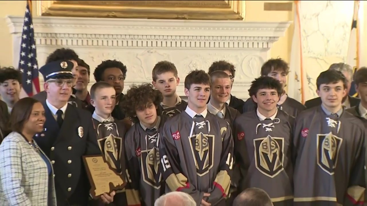 Rhode Island governor honors high school hockey team that was on ice during Pawtucket shooting