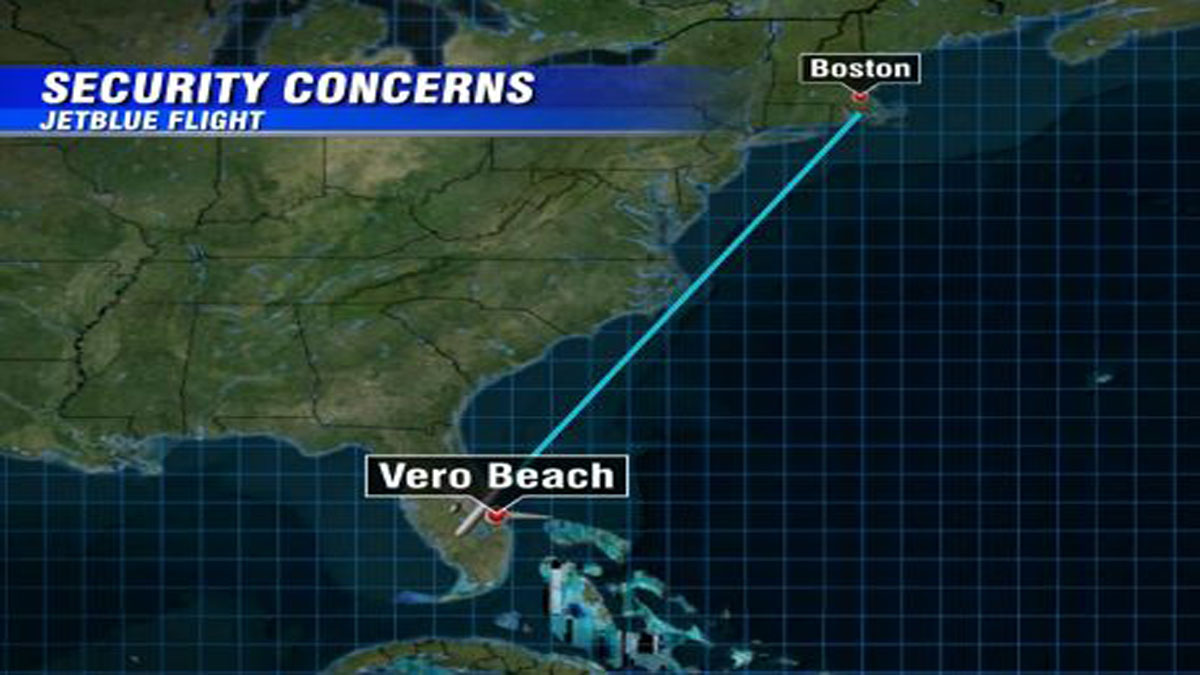 Law enforcement responds to bomb threat on JetBlue flight from Boston to Vero Beach