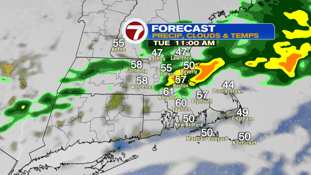 Showers Chances, Temp Roller Coaster