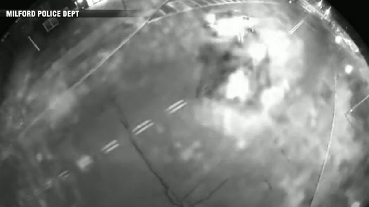 WATCH: Driver cited after crossing line, hitting oncoming vehicle in Milford