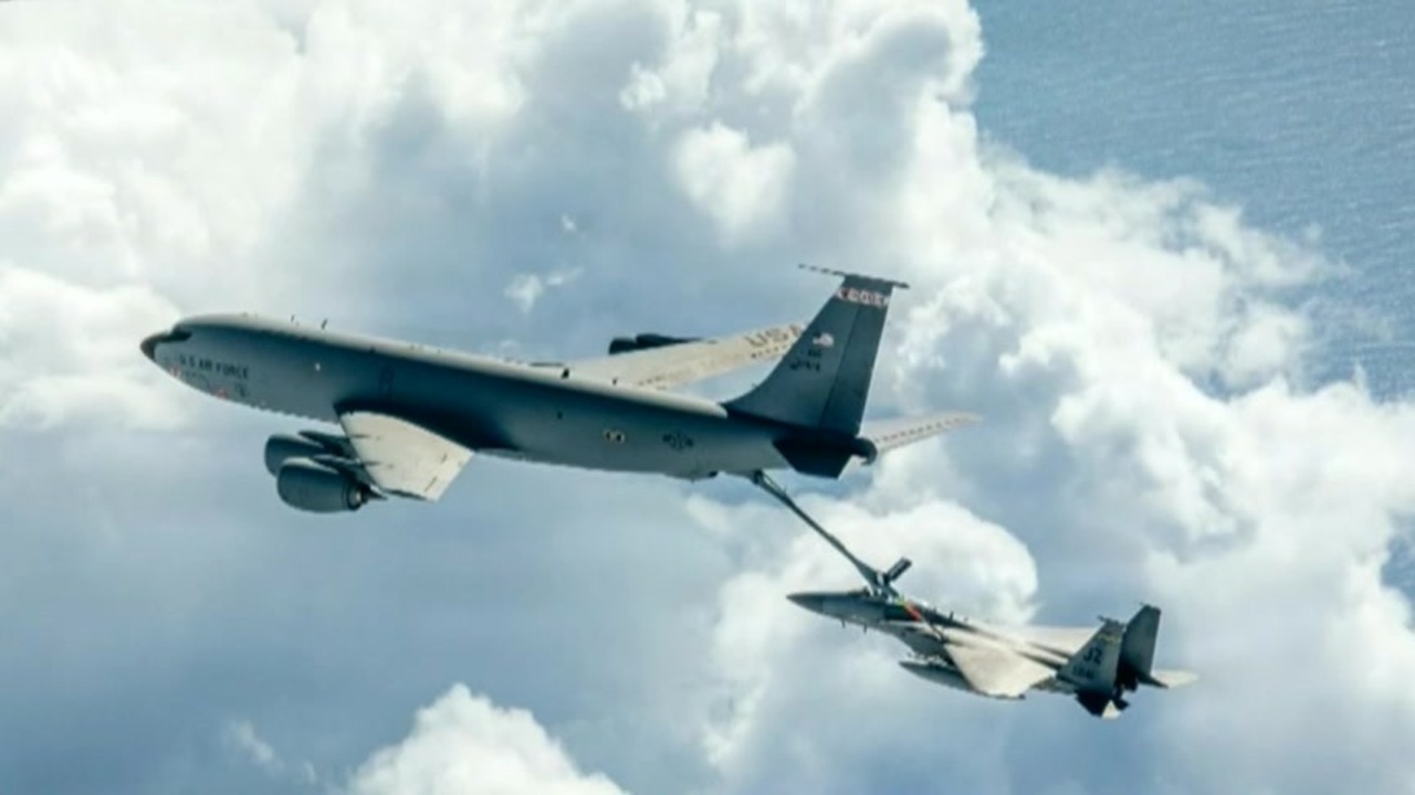 US military refueling plane goes down in Iraq and rescue is underway