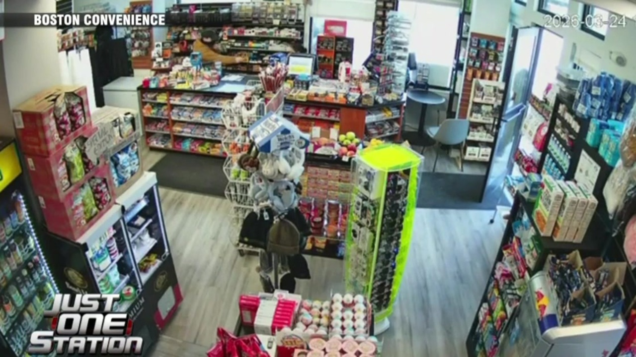 JUST ONE STATION: Man caught on camera robbing Somerville convenience store